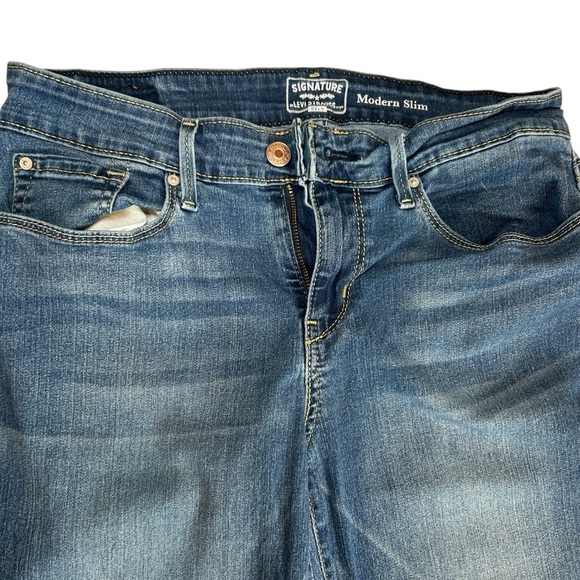 Signature Levi Strauss & Co Gold Jeans Modern Slim Waist 29 Length 32 Denim - Picture 9 of 12